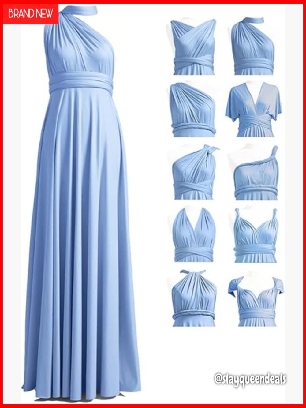 Convertible Infinity Maxi Dress, Plus Size, Formal Wrap, Multi-Way Bridesmaid